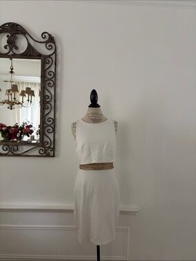 Bailey 44 White Midi Dress Two-Piece Look